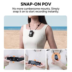 SJCAM action camera C400 με ασύρματο χειριστήριο, 16MP/4K, WiFi, αδιάβροχη θήκη, μαύρη C400