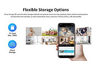 VSTARCAM smart κάμερα C996DR, 2MP, dual lens, WiFi, PTZ, SD C996DR