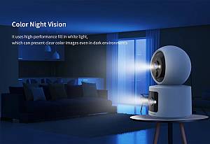 VSTARCAM smart κάμερα CB90DR, 2MP, dual lens, WiFi, PTZ, SD, 5200mAh backup battery CB90DR