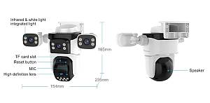 VSTARCAM smart κάμερα CS621FR, four-lens, 2MP, WiFi, SD, PTZ, IP66 CS621FR