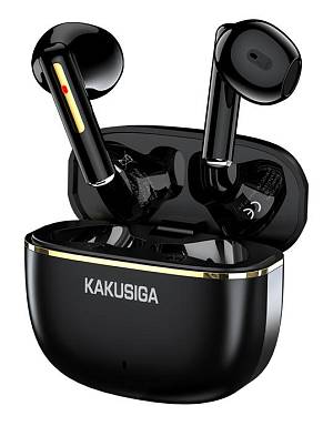 KAKUSIGA earphones με θήκη φόρτισης KSC-1482, True Wireless, 15mm, 35/300mAh, μαύρα KSC-1482-BK