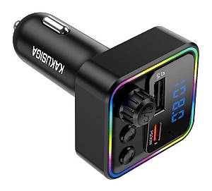 KAKUSIGA FM transmitter & φορτιστής KSC-1982, USB/USB-C, 55W, Bluetooth, μαύρο KSC-1982
