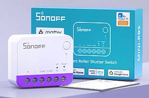 SONOFF smart διακόπτης MINI-RBS για μηχανισμό κουρτινών, WiFi, συμβατός με Matter, λευκός MINI-RBS