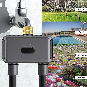 INHOCON smart προγραμματιστής ποτίσματος SGW08W, 2 θέσεων, WiFi, IP55 SGW08W