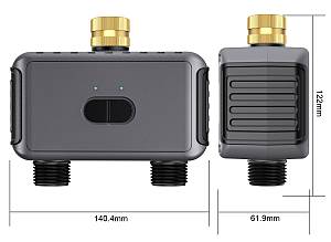 INHOCON smart προγραμματιστής ποτίσματος SGW08W, 2 θέσεων, WiFi, IP55 SGW08W