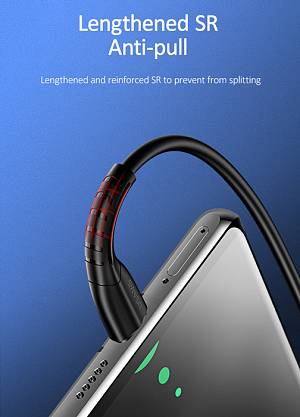 USAMS καλώδιο USB-C σε USB US-SJ366, 2A, 1m, μαύρο SJ366USB01