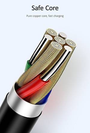 USAMS καλώδιο USB-C σε USB US-SJ366, 2A, 1m, μαύρο SJ366USB01