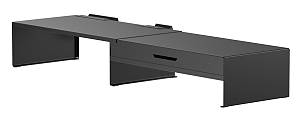 BRATECK επιτραπέζια βάση για οθόνη/laptop/smartphone/tablet STB-128-02 με συρτάρι, 13-32, έως 20kg, heavy duty, μαύρη STB-128-02
