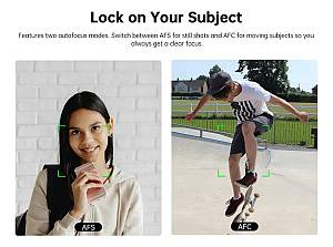 SJCAM compact φωτογραφική μηχανή ZV200, 12MP, 16x ψηφιακό zoom, μαύρη ZV200