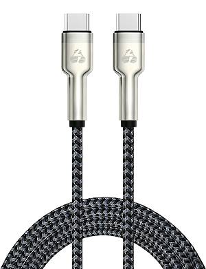 POWERTECH καλώδιο USB-C PTR-0198, PD 60W, 480Mbps, 1m, μαύρο PTR-0198
