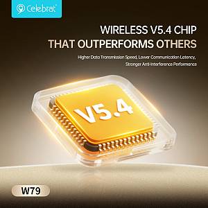 CELEBRAT earphones με θήκη φόρτισης W79, True Wireless, 13mm, 30/300mAh, μαύρα W79-BK