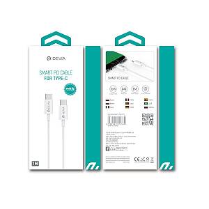 Devia - EC042 Smart Series EC042 PD Cable for Type C White (20V 3A 60W)