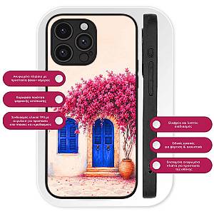 Θήκη Sonique Greek Island Muse Series για Google Pixel 8 5G Ροζ Μπουκαμβίλια