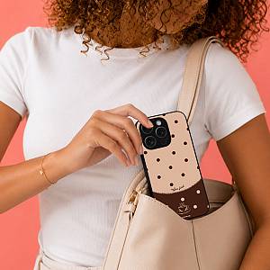Θήκη Sonique Delulu Polka Era Series για Apple iPhone X / iPhone XS Coffee First