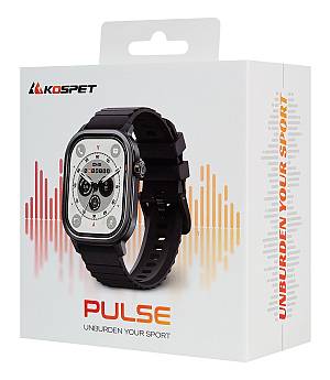 KOSPET smartwatch Pulse, heart rate, 1.96 AMOLED, IP68, μαύρο KOS-PULSE-BK