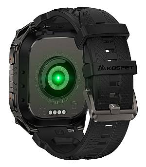 KOSPET smartwatch TANK M4C, heart rate, 1.96 AMOLED, GPS, 5 ATM & IP69K, με φακό, μαύρο KOS-TANKM4C-BK