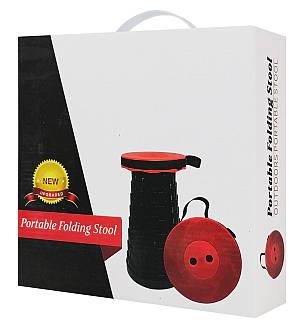 HOME USE πτυσσόμενο καρεκλάκι HUH-0231, αντοχή έως 250kg, 25.5x45cm, γκρι HUH-0231