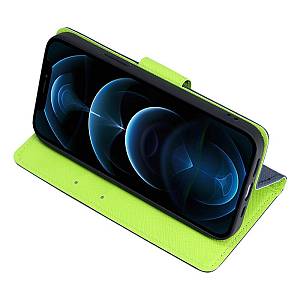 Θήκη Πορτοφόλι Sonique Trend Wallet Google Pixel 6a Σκούρο Μπλε / Λαχανί