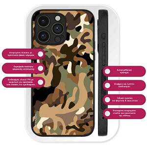 Θήκη Sonique Camouflage Army Series για Xiaomi Redmi Note 11 4G / Redmi Note 11S Καφέ
