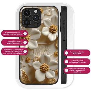 Θήκη Sonique 3D Flower Series για Google Pixel 8a 5G Λευκό