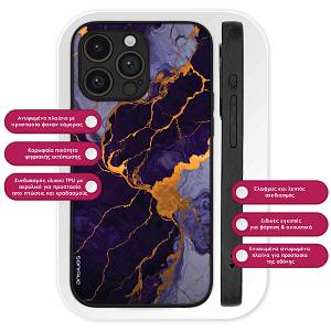 Θήκη Sonique Marble Series για OnePlus Nord CE 5G Μωβ