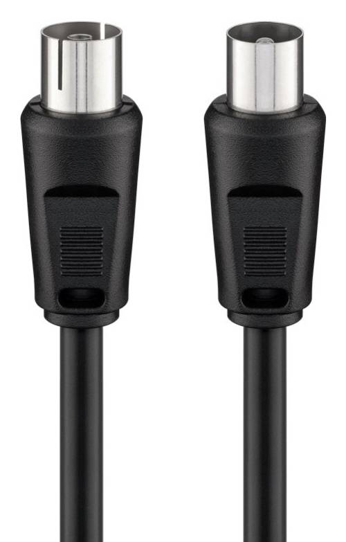GOOBAY καλώδιο κεραίας αρσενικό σε θηλυκό 11723, <70dB, CCS, 5m, μαύρο 11723