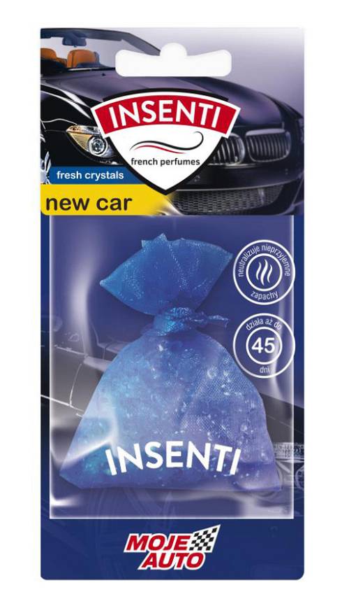 MOJE AUTO κρεμαστό αρωματικό αυτοκινήτου 15-002, new car, crystals 20g 15-002