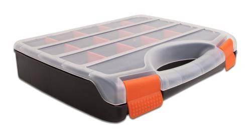 DELOCK ταμπακιέρα 18418, 17 θέσεων, 320 x 255 x 60mm, πλαστική, μαύρη 18418