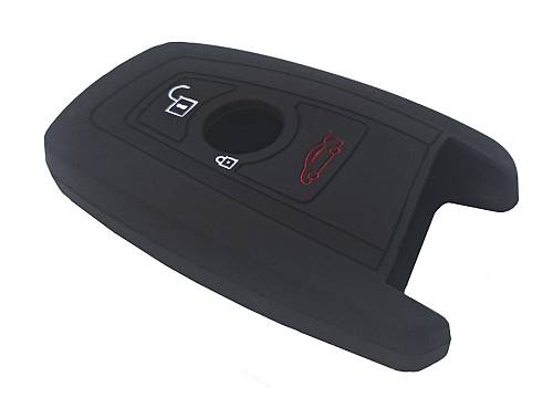 Θήκη κλειδιού για αυτοκίνητα BMW 2013-01, εύκαμπτη, μαύρη 2013-01