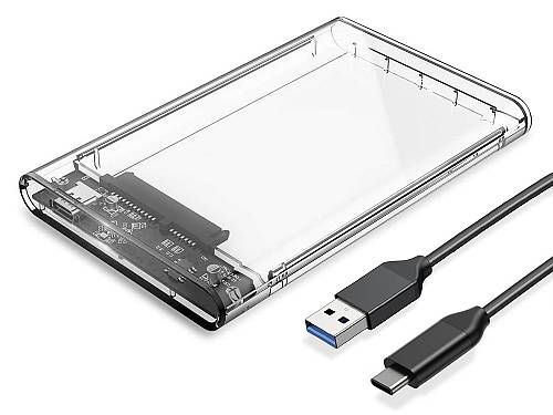 ORICO θήκη για 2.5" SATA HDD/SSD 2139C3, 5Gbps, διάφανη 2139C3-CR-EP