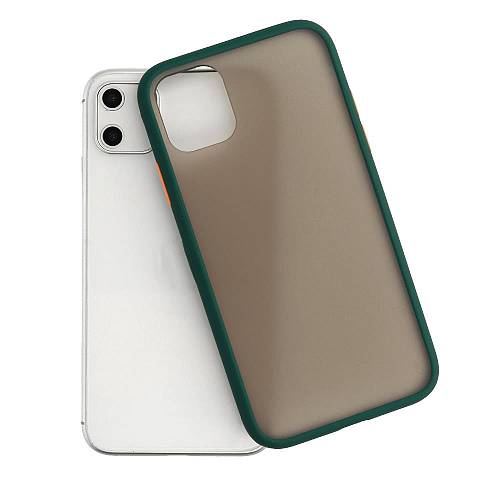 SAMSUNG Galaxy A10 - ΘΗΚΗ ΣΙΛΙΚΟΝΗΣ VENNUS COLOR BUTTON BUMPER GREEN