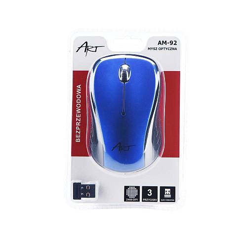ART - AM-92 Optical Wireless Mouse Blue
