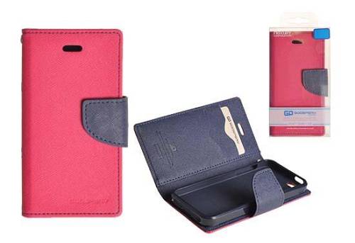 APPLE iPhone 6 Plus - ΘΗΚΗ MERCURY FANCY DIARY BOOK STYLE ΠΟΡΤΟΦΟΛΙ ΡΟΖ - ΜΠΛΕ