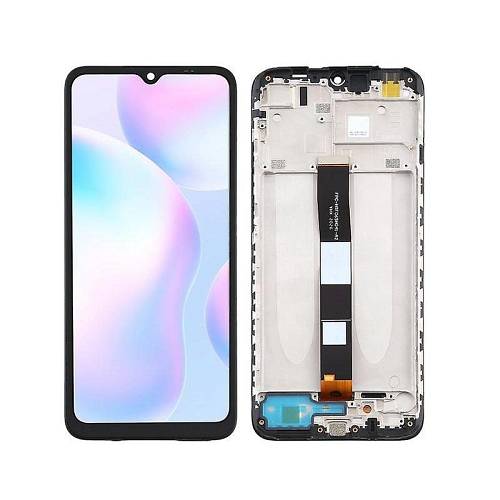 Xiaomi Redmi 9A / 9C / 9AT / 10A - LCD Touch Black with Frame OEM