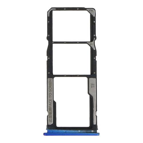 XIAOMI Redmi Note 9 5G - SIM Card Tray Dual Card Blue Original