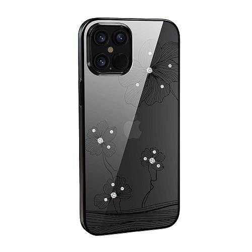 Apple iPhone 13 Pro - Devia Crystal Flora Series Case Black