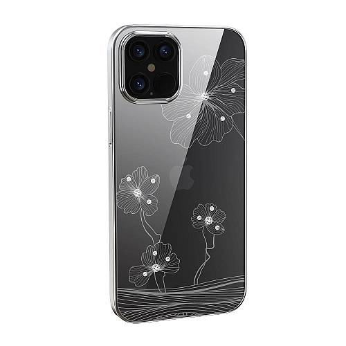 Apple iPhone 13 Pro - Devia Crystal Flora Series Case Silver