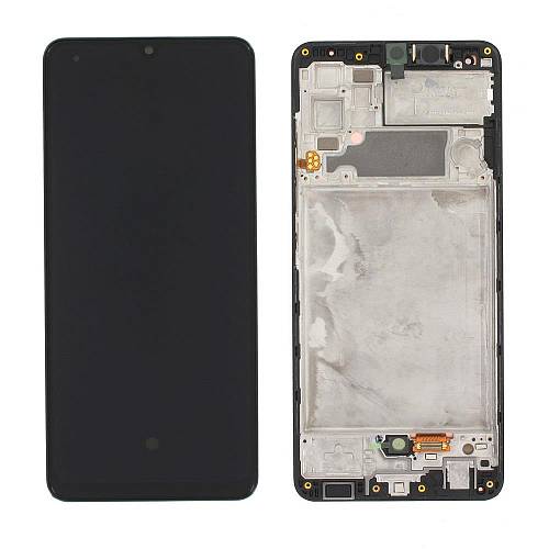 Samsung A325F Galaxy A32 LTE - LCD Touch Black with Frame Original GH82-25579A Service Pack