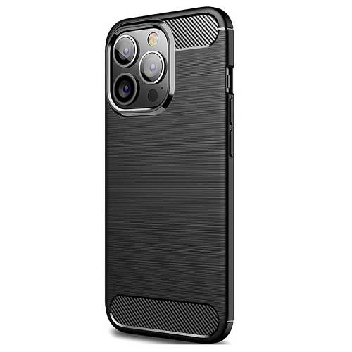 Apple iPhone 14 Plus - Θήκη Σιλικόνης Carbon Μαύρη