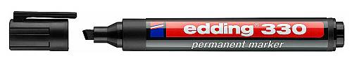 EDDING ανεξίτηλος μαρκαδόρος 330, 1-5mm, επαναγεμιζόμενος, μαύρος 4-330001