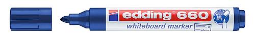 EDDING μαρκαδόρος ασπροπίνακα 660, επαναγεμιζόμενος, μπλε 4-660003