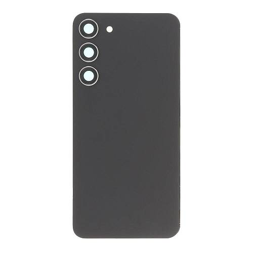 Samsung Galaxy S23 Plus - Battery cover + Adhesive + Camera Lens Phantom Black OEM