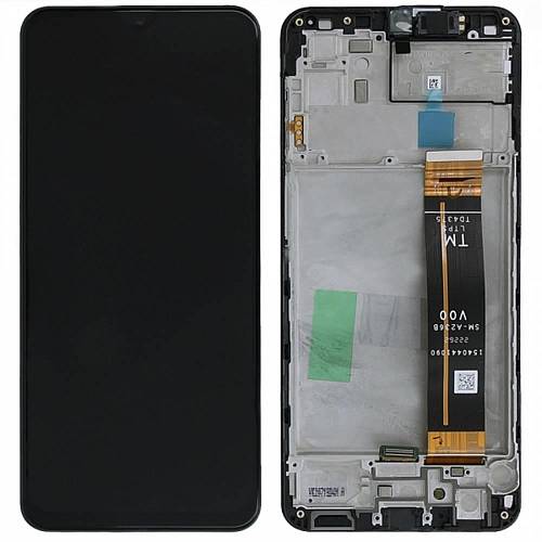 Samsung A236B Galaxy A23 5G - LCD Touch Black with Frame Original GH82-29734A/29735A Service Pack