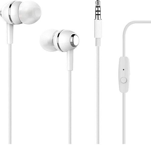 Puro - Ακουστικό Στεροφωνικό Handsfree Chrome άσπρο