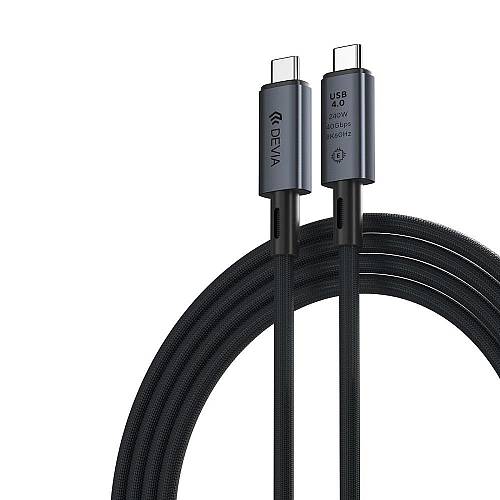 Devia - Cable Extreme EC641 PD Type C to Type C 4.0 1m 240W black 8K 60Hz