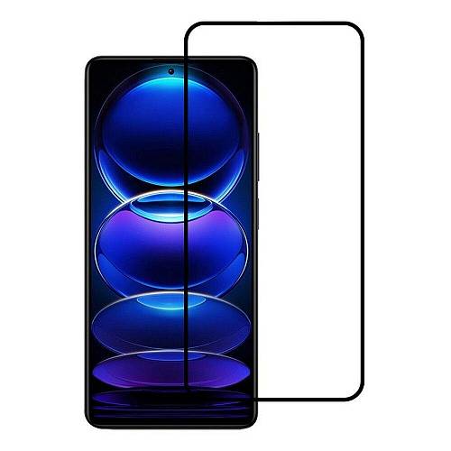 XIAOMI Redmi A3 - TEMPERED GLASS 9H Hardness 0,3mm 5D ΜΑΥΡΟ FULL GLUE