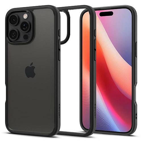 Apple iPhone 16 Pro - Silicon Case Spigen Ultra Hybrid Black