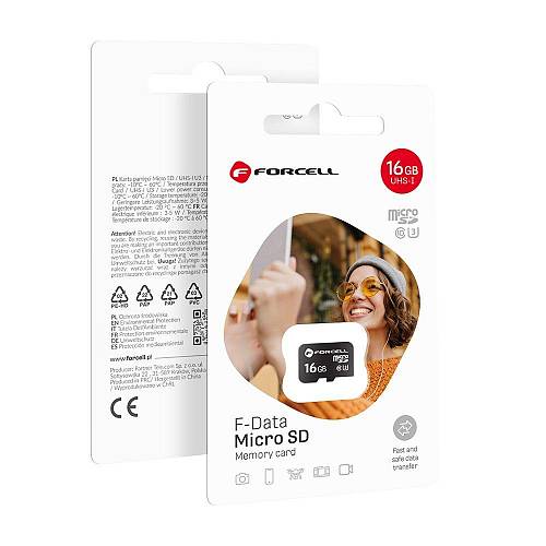 Forcell - F-DATA memory card 16GB UHS-I U3 class 10