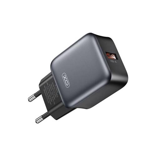 XO - L152 (EU) Φορτιστής QC18W 1 Θύρα USB-A Μαύρος