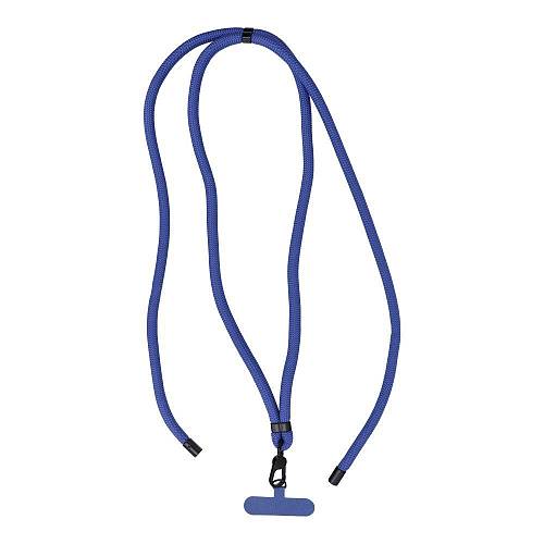SWING (8mm) Phone lanyard, Phone pendant,adjustable length,cord length 165cm on the shoulder or neck dark blue